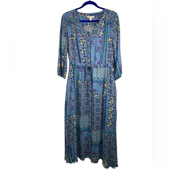Coldwater Creek Dresses & Skirts - NWOT Coldwater Creek Patchwork Print Midi Dress